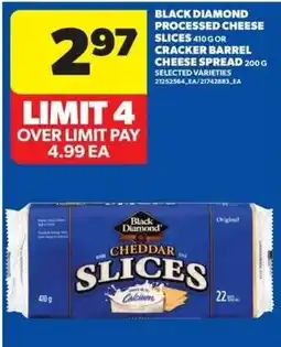 Real Canadian Superstore Black Diamond cheddar slices offer
