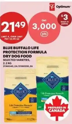 Real Canadian Superstore Blue Buffalo Life Protection Formula dry dog food offer