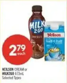 Shoppers Drug Mart Neilson cream or milk2go offer
