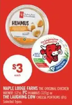 Shoppers Drug Mart Maple Lodge Farms The Original Chicken Wiener or The Laughing Cow Cheese Portions offer