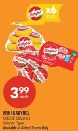 Shoppers Drug Mart Mini Babybel cheese snack 6% offer