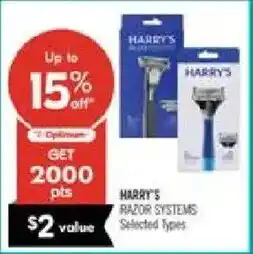 Shoppers Drug Mart Harry's razor systems offer