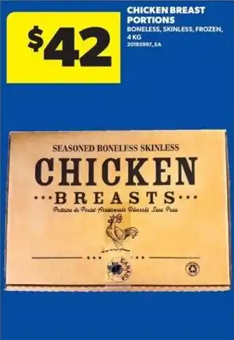 Seasoned boneless skinless chicken breasts