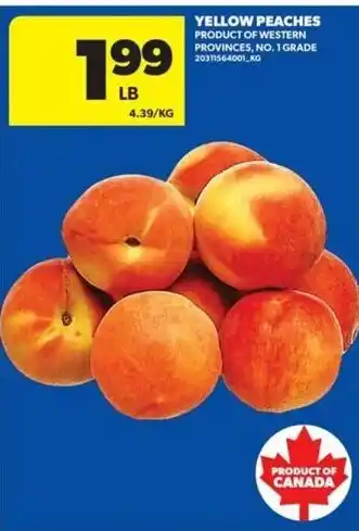 Yellow peaches