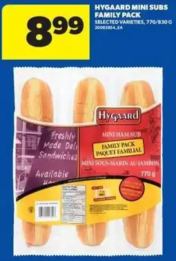 Real Canadian Superstore Hygaard mini subs family pack offer