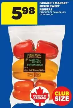 Real Canadian Superstore Farmer's Market mixed sweet peppers offer