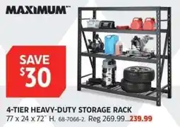 Canadian Tire Maximum 4-tier heavy-duty storage rack offer