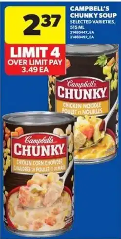 Real Canadian Superstore Campbell's chunky soup offer