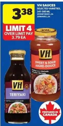 Real Canadian Superstore VH sauces selected varieties offer