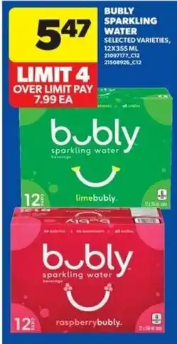 Real Canadian Superstore Bubly sparkling water offer