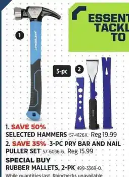 Canadian Tire Selected hammers offer
