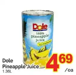 T&T Supermarket Dole Pineapple Juice offer