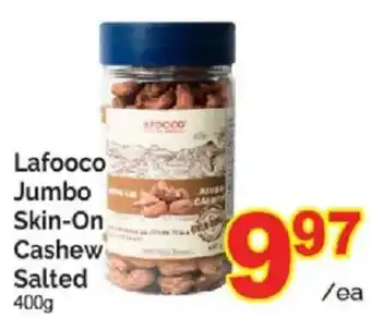 Lafooco jumbo skin-on cashew salted