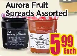 Johnvince Foods Aurora Fruit Spreads Assorted offer