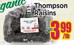 Johnvince Foods Thompson Raisins offer