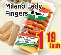 Johnvince Foods Milano Giant Lady Fingers Biscuits offer