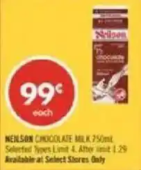 Shoppers Drug Mart Nelson chocolate milk offer