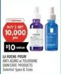 Shoppers Drug Mart La Roche Posay anti-aging or toleriane skin care products offer