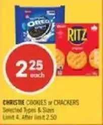 Shoppers Drug Mart Christie cookies or crackers offer