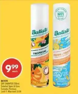 Shoppers Drug Mart Batiste dry shampoo offer
