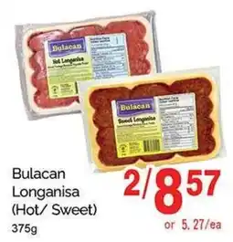 T&T Supermarket Bulacan Longanisa (Hot/ Sweet) offer