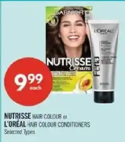 Shoppers Drug Mart Nutrisse hair colour or L'oreal hair colour conditioners offer