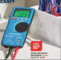Canadian Tire Mastercraft ultra-thin digital multimeter offer