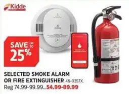 Canadian Tire Kidde selected smoke alarm or fire extinguisher offer