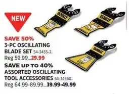 Canadian Tire DeWalt 3-pc oscillating blade set offer