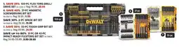 Canadian Tire DeWalt 100-pc flex toro drill/drive set offer