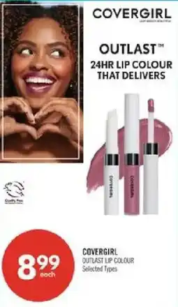 Shoppers Drug Mart Covergirl outlast lip colour offer