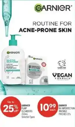 Shoppers Drug Mart Garnier routine for acne-prone skin offer