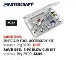 Canadian Tire Mastercraft 25-pc air tool accessory kit offer