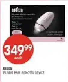Shoppers Drug Mart Braun ipl mini hair removal device offer