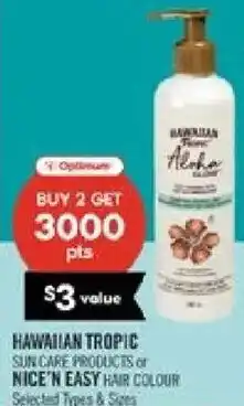 Shoppers Drug Mart Hawaiian Tropic Sun Care Products or Nice'n Easy Hair Colour offer