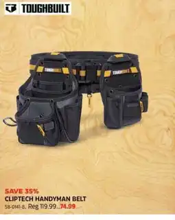 Canadian Tire Toughbuilt cliptech handyman belt offer