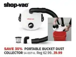 Canadian Tire Shop-vac portable bucket dust collector offer