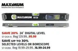Canadian Tire Maximum 24" digital level offer