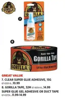 Canadian Tire Gorilla clear super glue adhesive offer