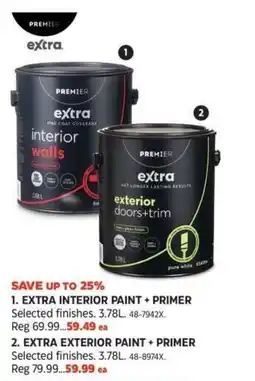Canadian Tire Premier extra interior walls + exterior doors+trim offer