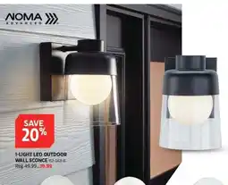 Canadian Tire Noma advanced 1-light led outdoor wall sconce offer