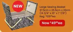 Fabricland Large Sewing Basket offer