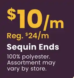 Fabricland Sequin Ends offer