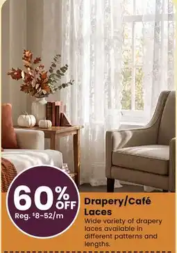 Fabricland Drapery/Café Laces offer