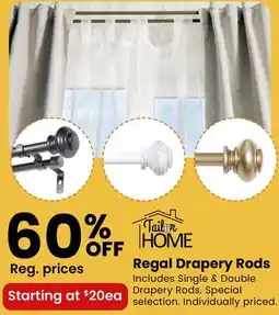 Fabricland Tailor Home Regal Drapery Rods offer