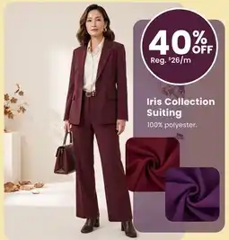 Fabricland Iris Collection Suiting offer