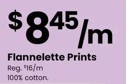 Fabricland Flannelette Prints offer