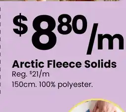 Fabricland Arctic Fleece Solids offer