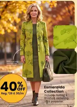 Fabricland Esmeralda Collection offer