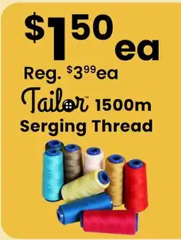 Fabricland Tailor 1500m Serging Thread offer